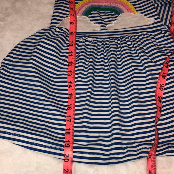 Long Sleeve Striped Appliqué Cotton Shirt Dress with Rainbow 🌈 - Picture 10 of 14
